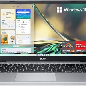 Acer Aspire 3 A315-24P-R7VH Slim Laptop | 15.6" Full HD | AMD Ryzen 3 7320U Quad-Core | AMD Radeon Graphics | 8GB LPDDR5 | 128GB NVMe SSD | Wi-Fi 6 | Windows 11 Home